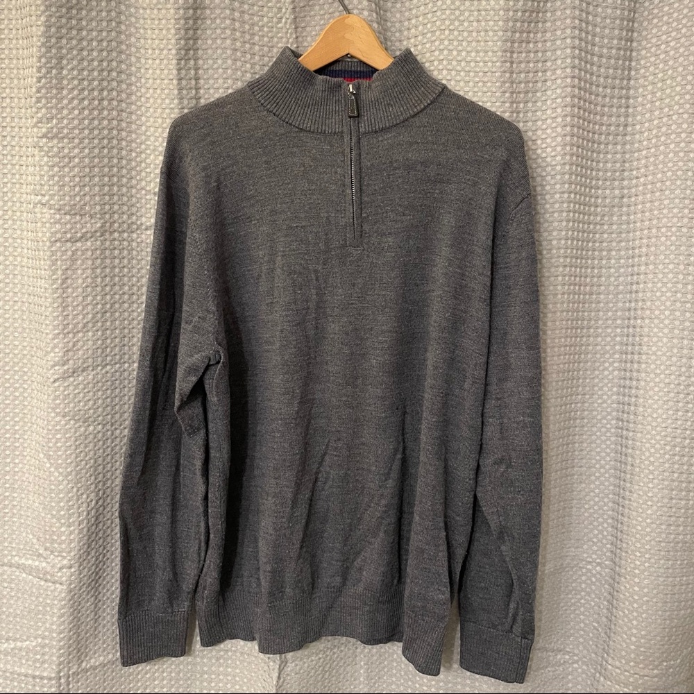 TailorByrd Wool 1/4 Quarter Zip Sweater